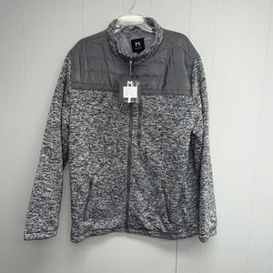 Marqt Outdoor Quilted Yoke Sweater Jacket - Men's‎ XL Charcoal $105